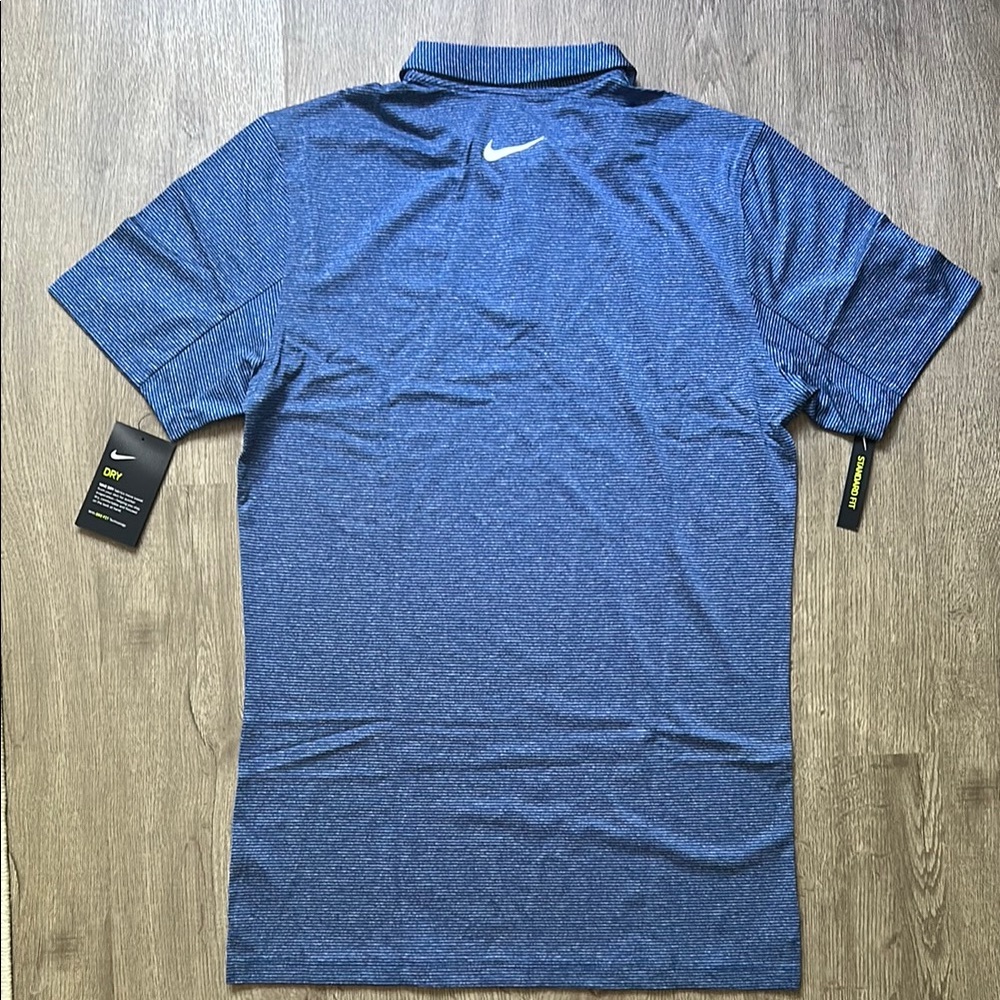 Nike DriFit Blue Polo Shirt, Small/TALL - Picture 7 of 7